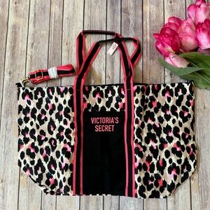 Victoria’s Secret Pink Cheetah Weekender Tote Bag